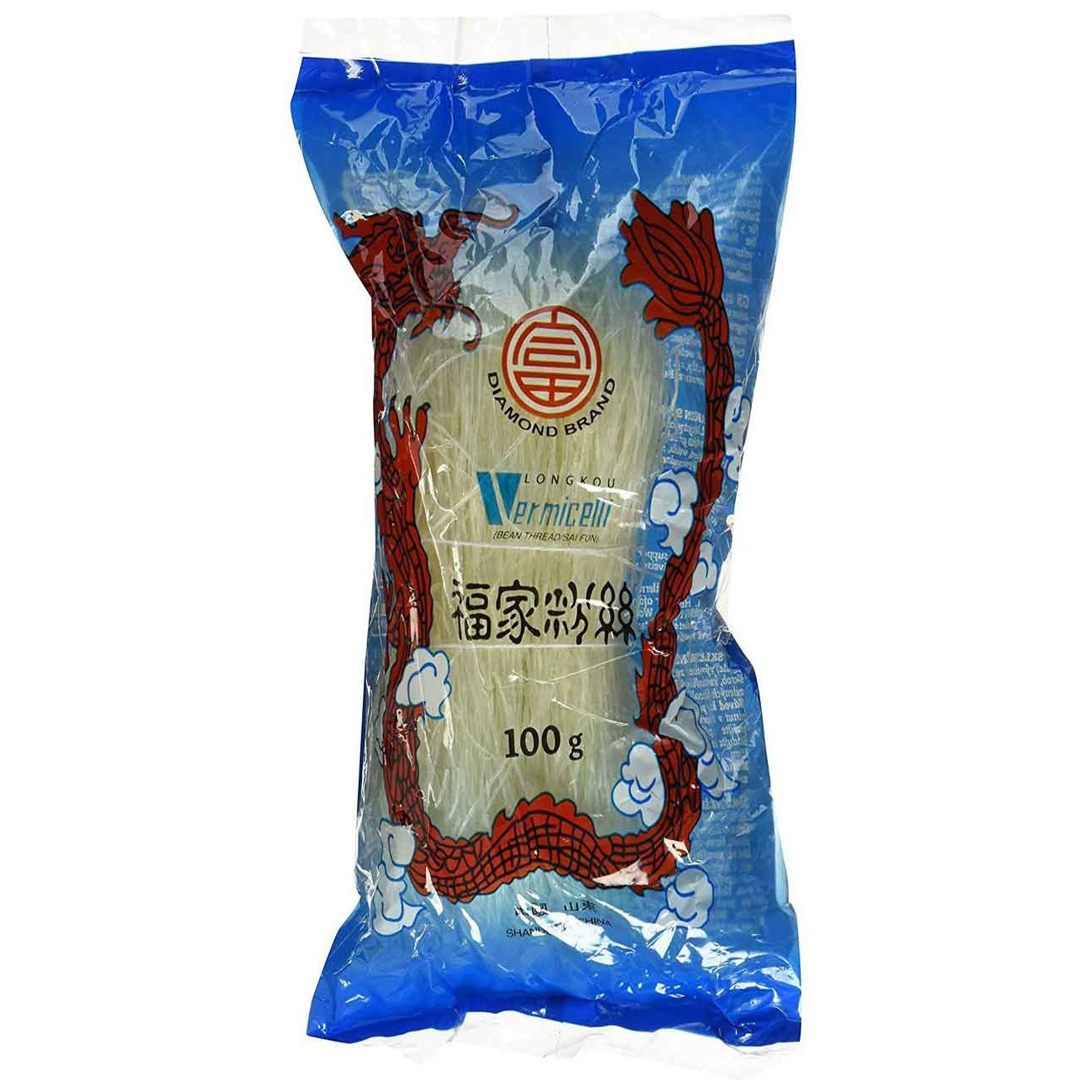 Diamond Asia Glass Noodles Long Lungkou Vermicelli 100g 18-pack