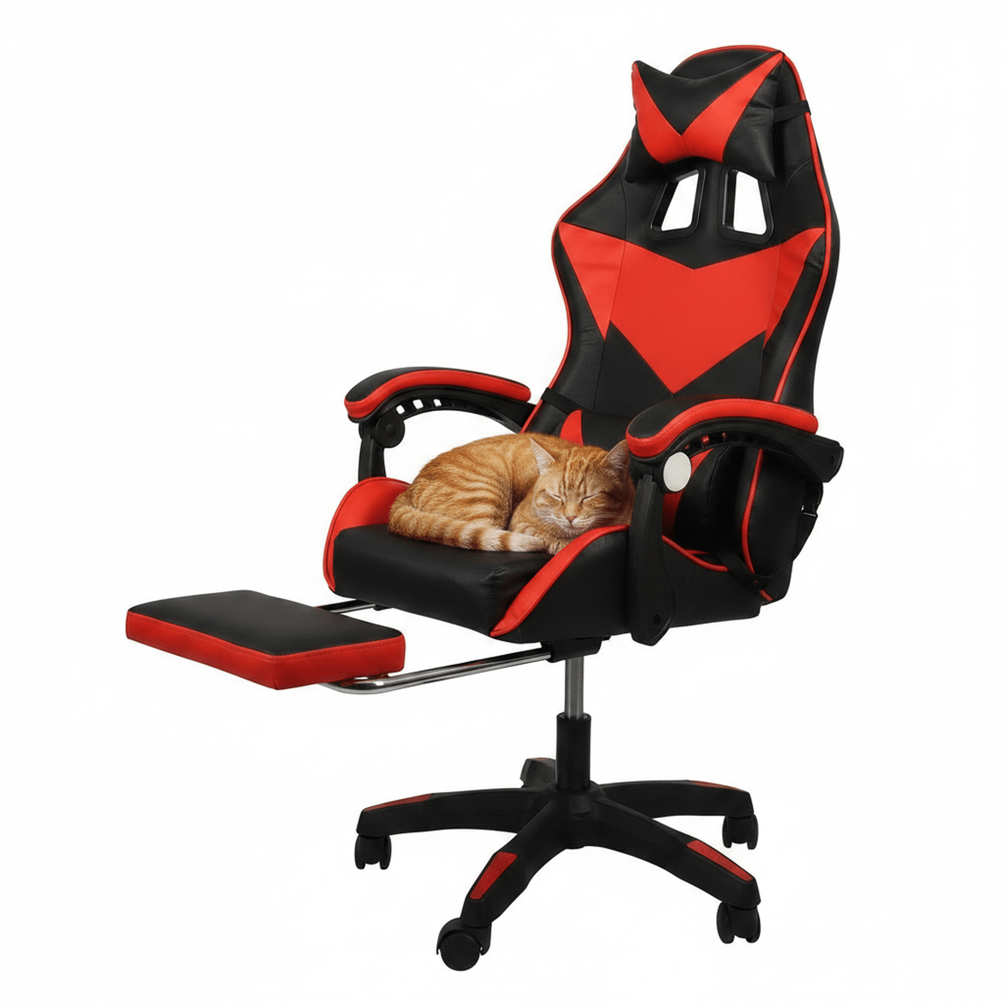 High Back Ergonomic Gaming Chair with Footrest