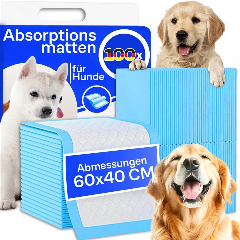 E-shop 100 Stück Hygiene-Pads 40X60 CM Retoo , Matten für Hunde, Super Saugfähig und Wasserdicht, Dick und Sehr Langlebig, mit Versiegelten Rändern und