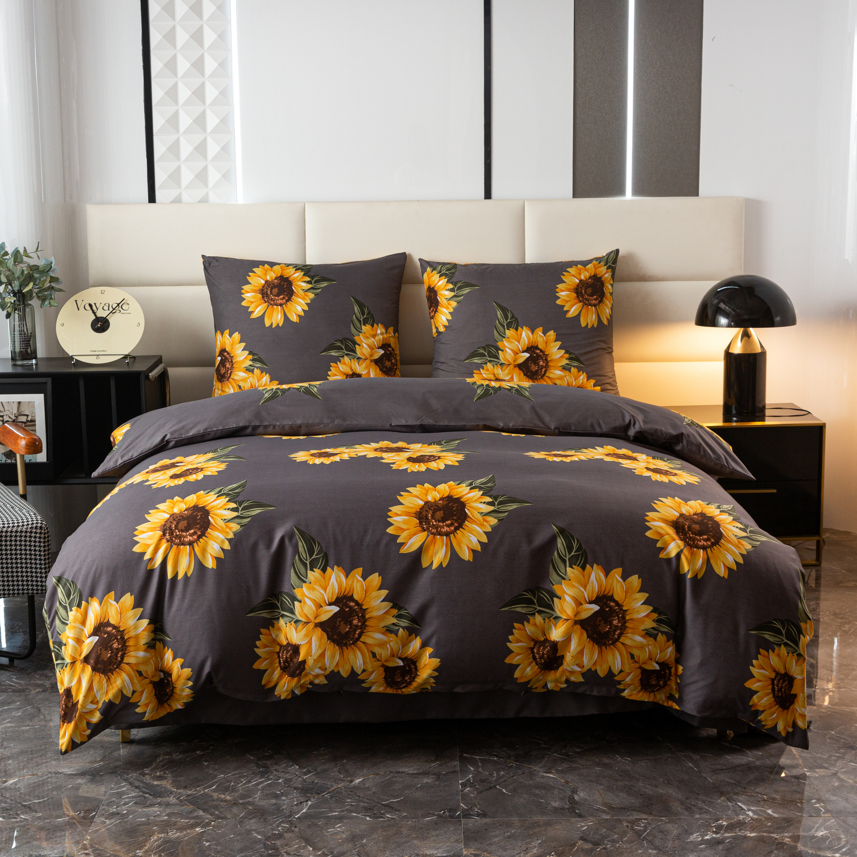 TEMU Set Biancheria da Letto in un di Tendenza che Cambier� la Tua Camera da Letto! Il Set : una Copripiumino + Federe (Senza Imbottitura). Tessuto e