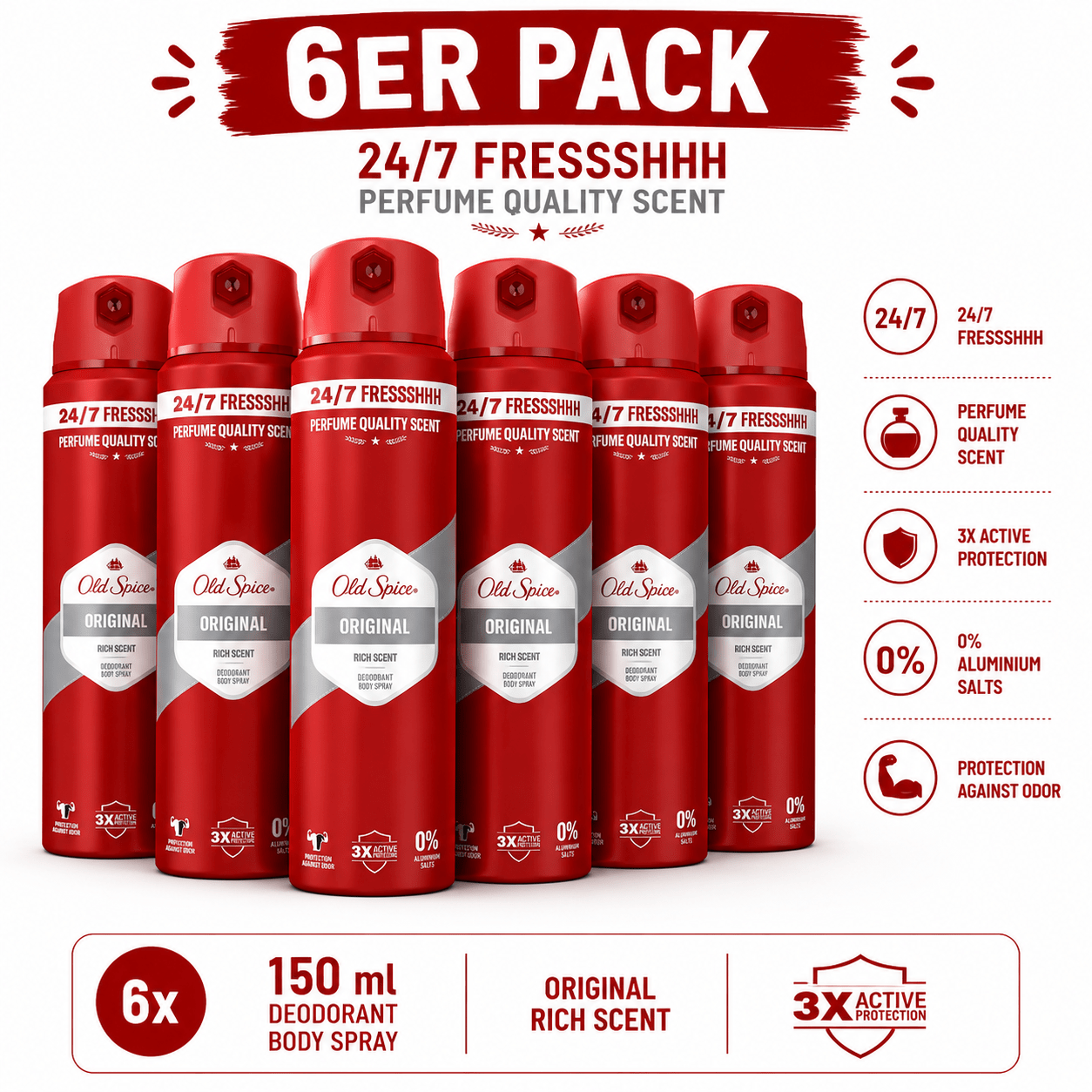 Old Spice Original Deo Body Spray 150ml ()