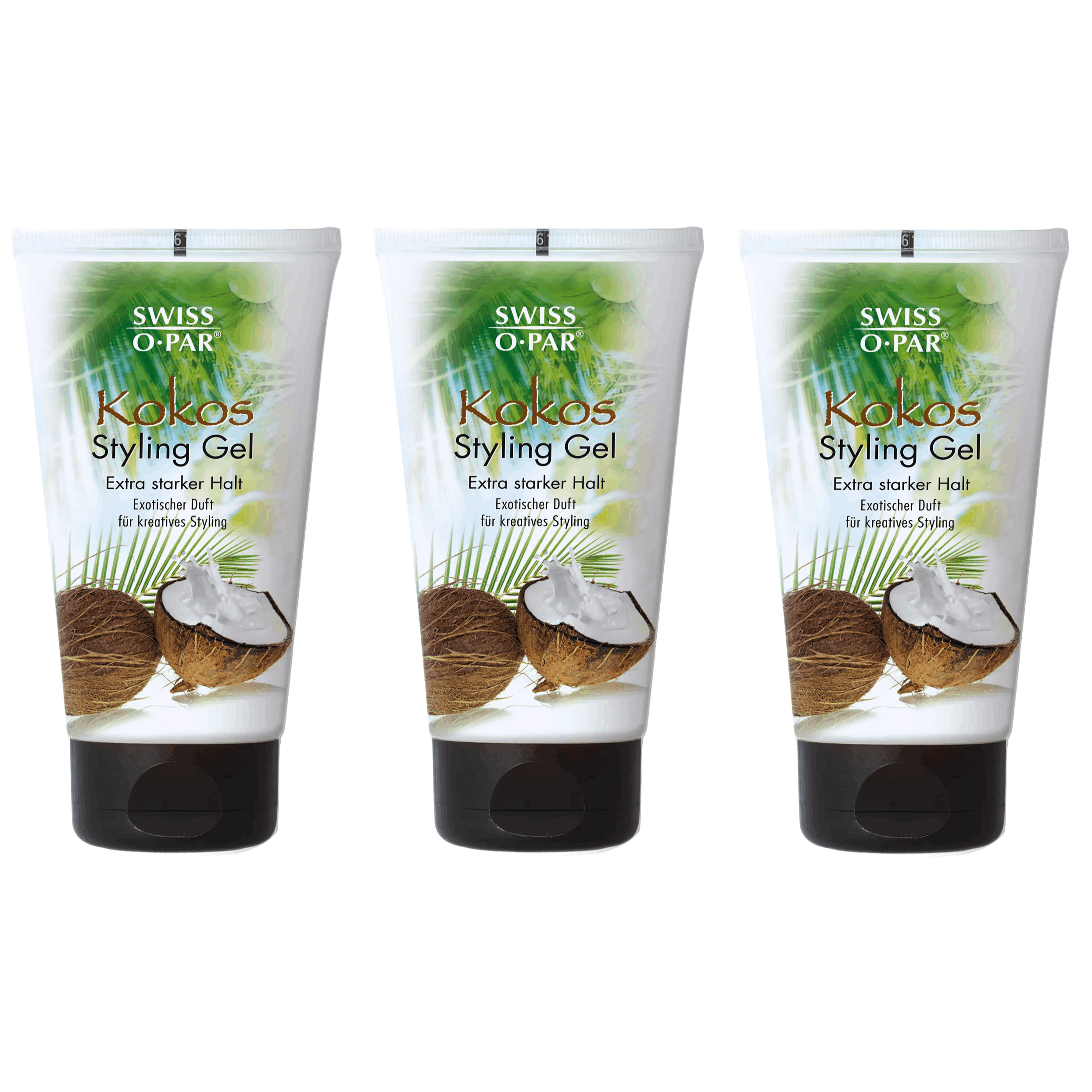 O-par - Kokos-styling Gel - 3x150 Ml