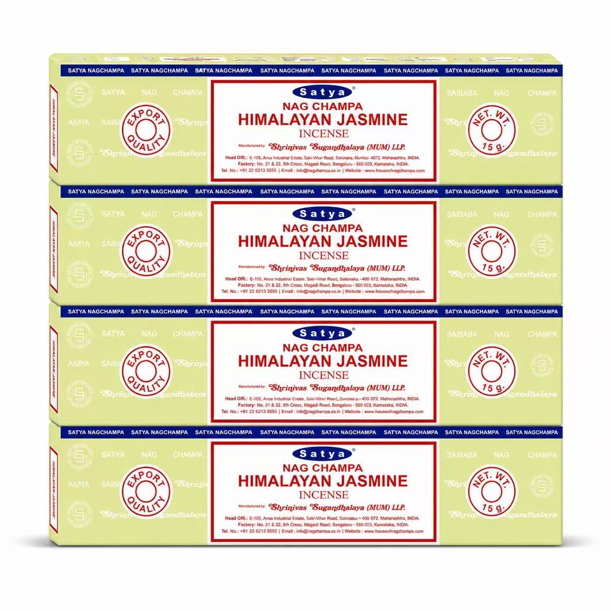 TEMU Pack 4 Paquete de 15g Total 60g Incienso HIMALAYAN JASMINE - Varillas de Incienso