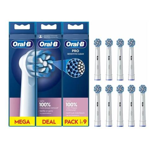 imagen del artículo oral b cabezales de repuesto para cepillos eléctricos paquete de 9 unidades