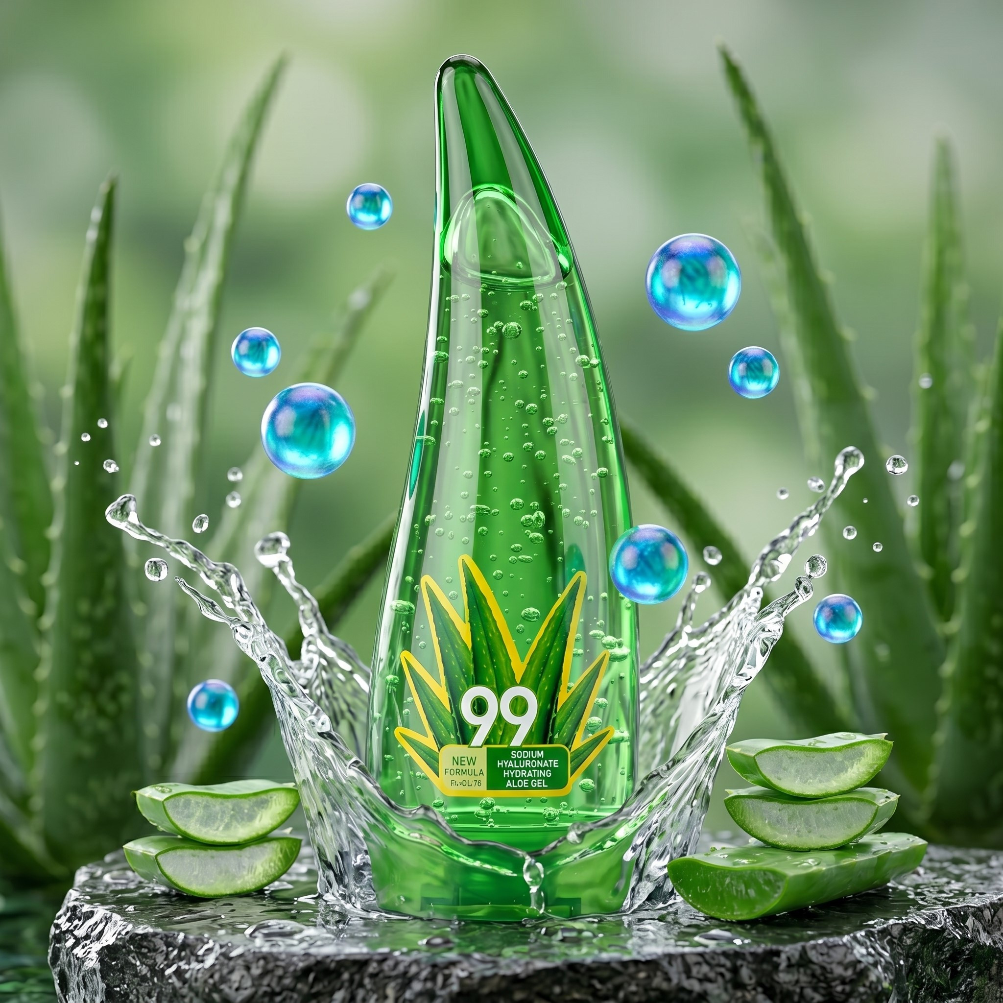 TEMU Gel d'Aloéra 99 % 120g, Soin Hydratant et en , Flacon de Feuille, Crème Visage Quotidienne & Lotion