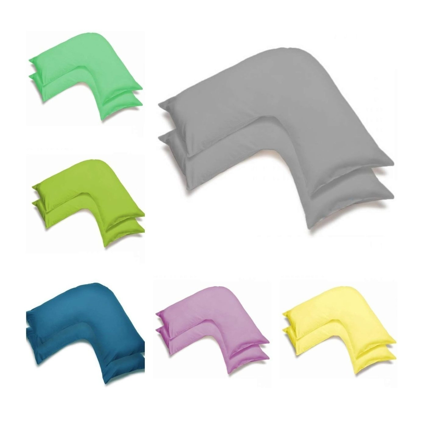TEMU 1 X V-shaped Pillowcase | Microfiber Material V Pillow Covers, Smooth Durable &
