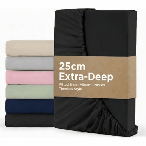 100 microfiber 25cm extra deep fitted sheet soft brushed microfiber bed sheet with different colours options smooth wrinkle resistant in single super king