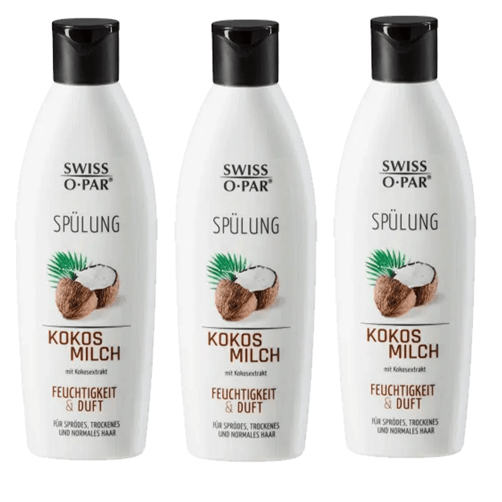 O-par - Coconut Milk Conditioner - 3x250 Ml