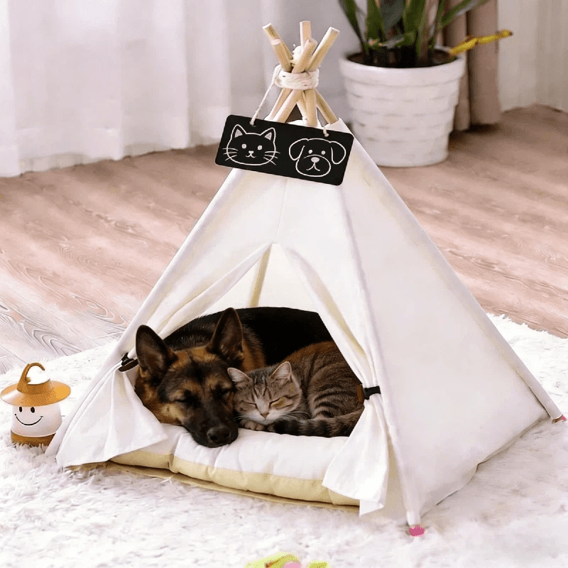Image of Tent For Small – Portable Pet House With Mattress-like Padding, Spacious Shelter For Puppies, Dog Bed, Easy Setup, Perfect For Home, Travel, Or As A Gift