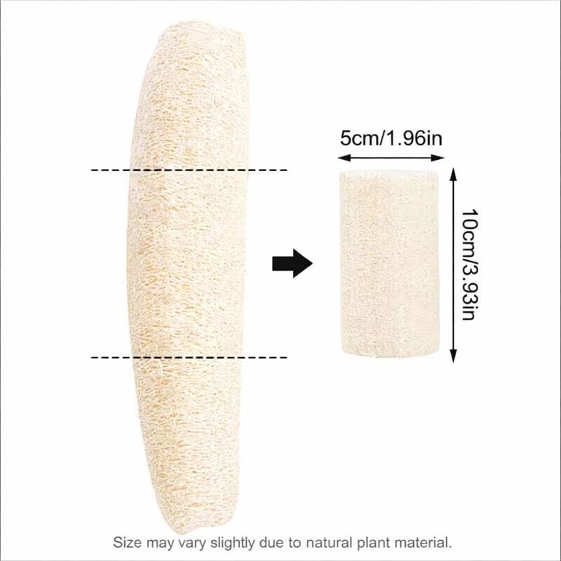12 Pack Natural Loofah Plant Fiber Scrubber Set