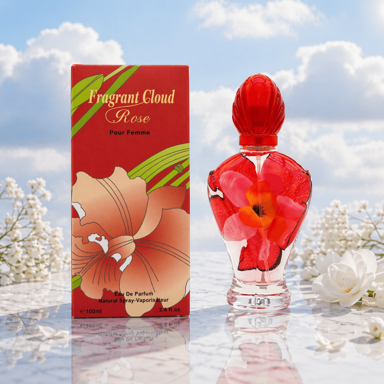 TEMU Perfume For Ladies – Fragrant Cloud Pour Femme Edp 100ml X 1 Soft Floral With Clean White And A Ladies Perfume , A Smooth Fragrance For Ladies