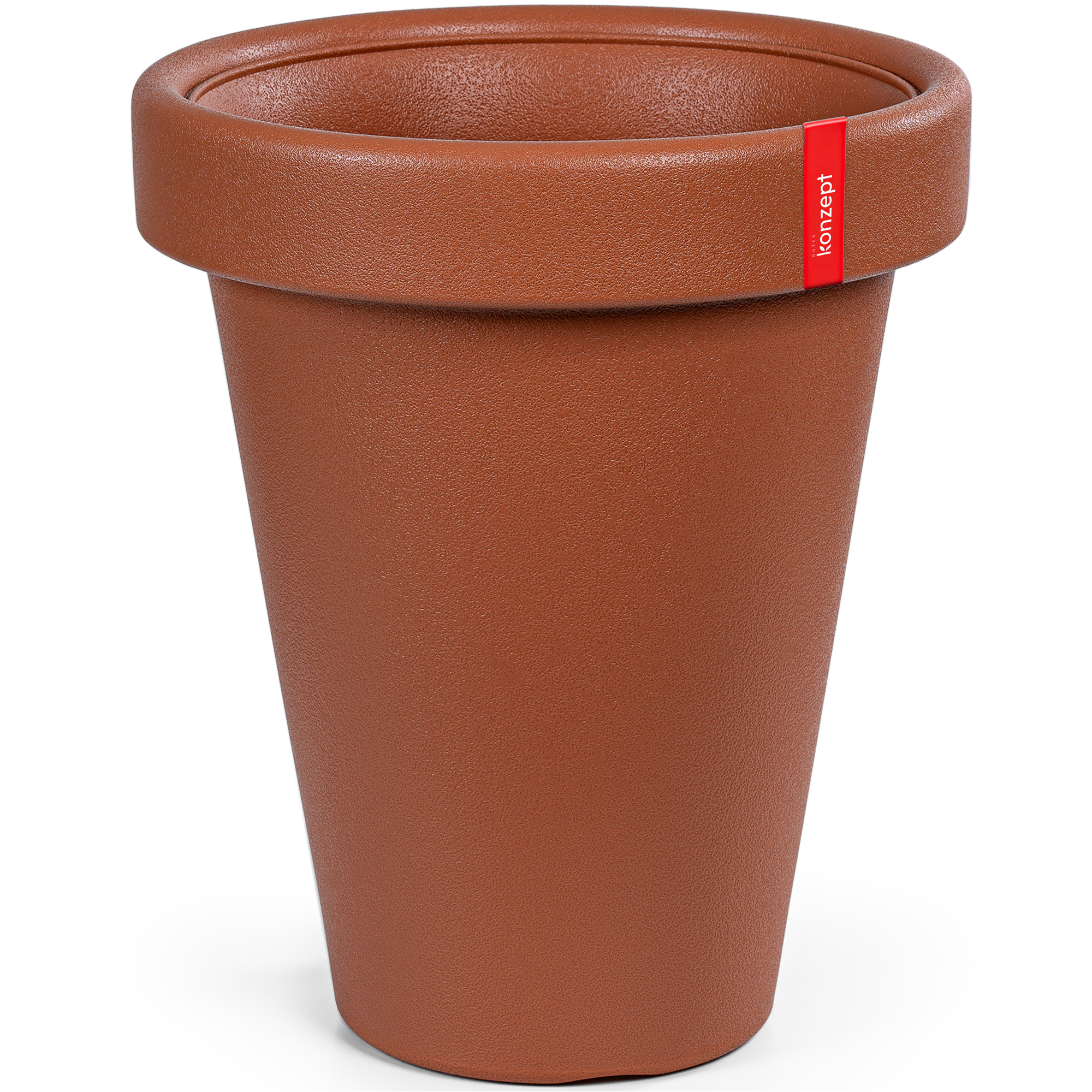 Image of Flower Pot Large 39 Cm In Diameter, H 46 Cm, 26.5 L - Planter Made Of Plastic Optic, Conical Shape, Uv- & Weather-resistant, For Indoor & Outdoor Use.