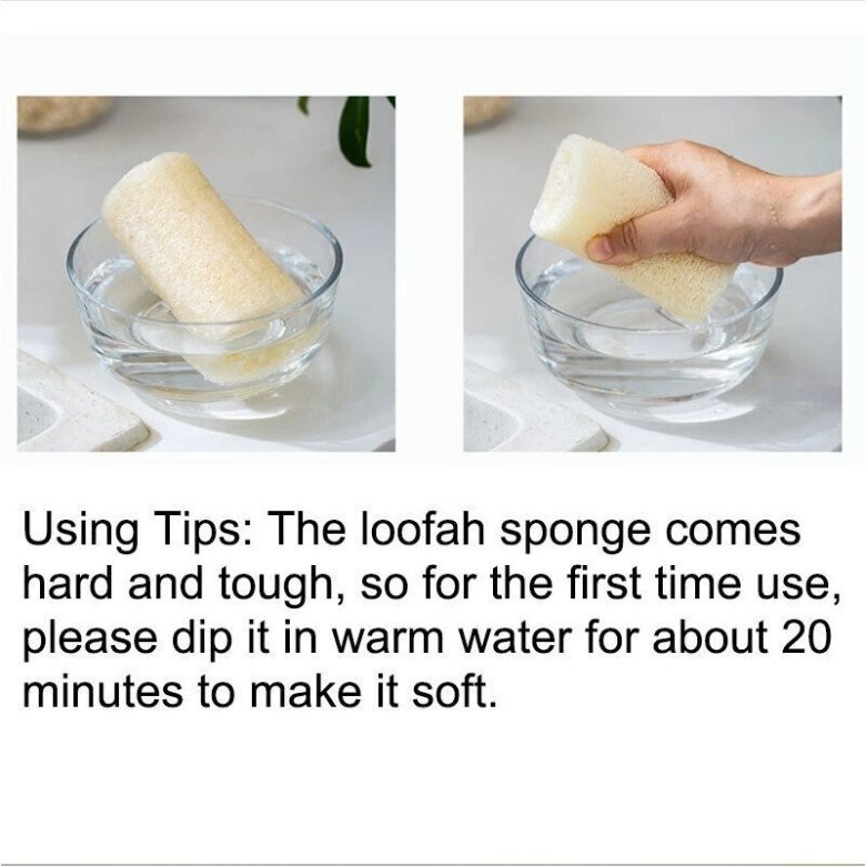12 Pack Natural Loofah Plant Fiber Scrubber Set