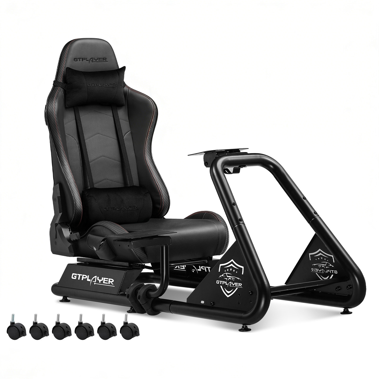 Luckracer Simulator Cockpit, Sim Racing Cockpit, Racing Simulator Steering Wheel Stand, Steering Wheel And Pedal Mount