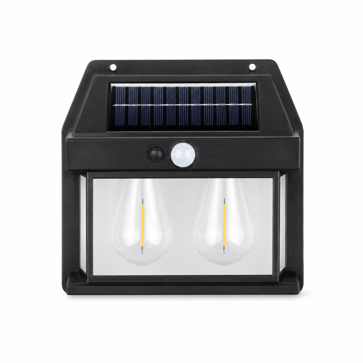 TEMU Solar Led Outdoor Wall Light With Motion Sensor – Ip65 Waterproof Wall Lamp For Garden And Terrace