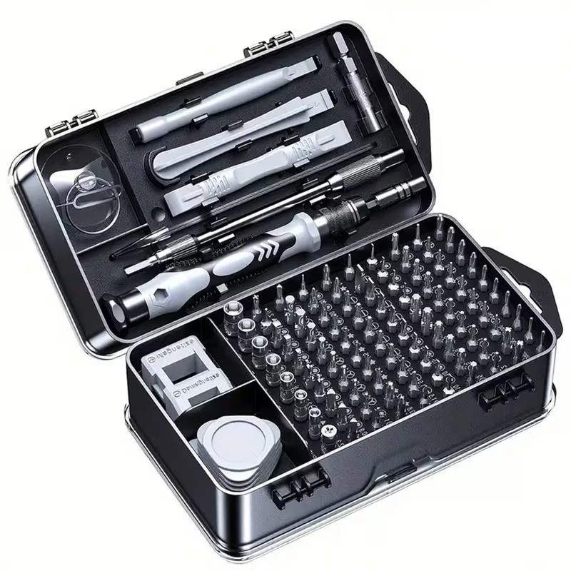 113pcs precision magnetic screwdriver set portable durable maintenance kit non slip ergonomic handle professional mobile phone repair tool kit for cell phones laptops watches small electronics multi function electronics repair   3pcs
