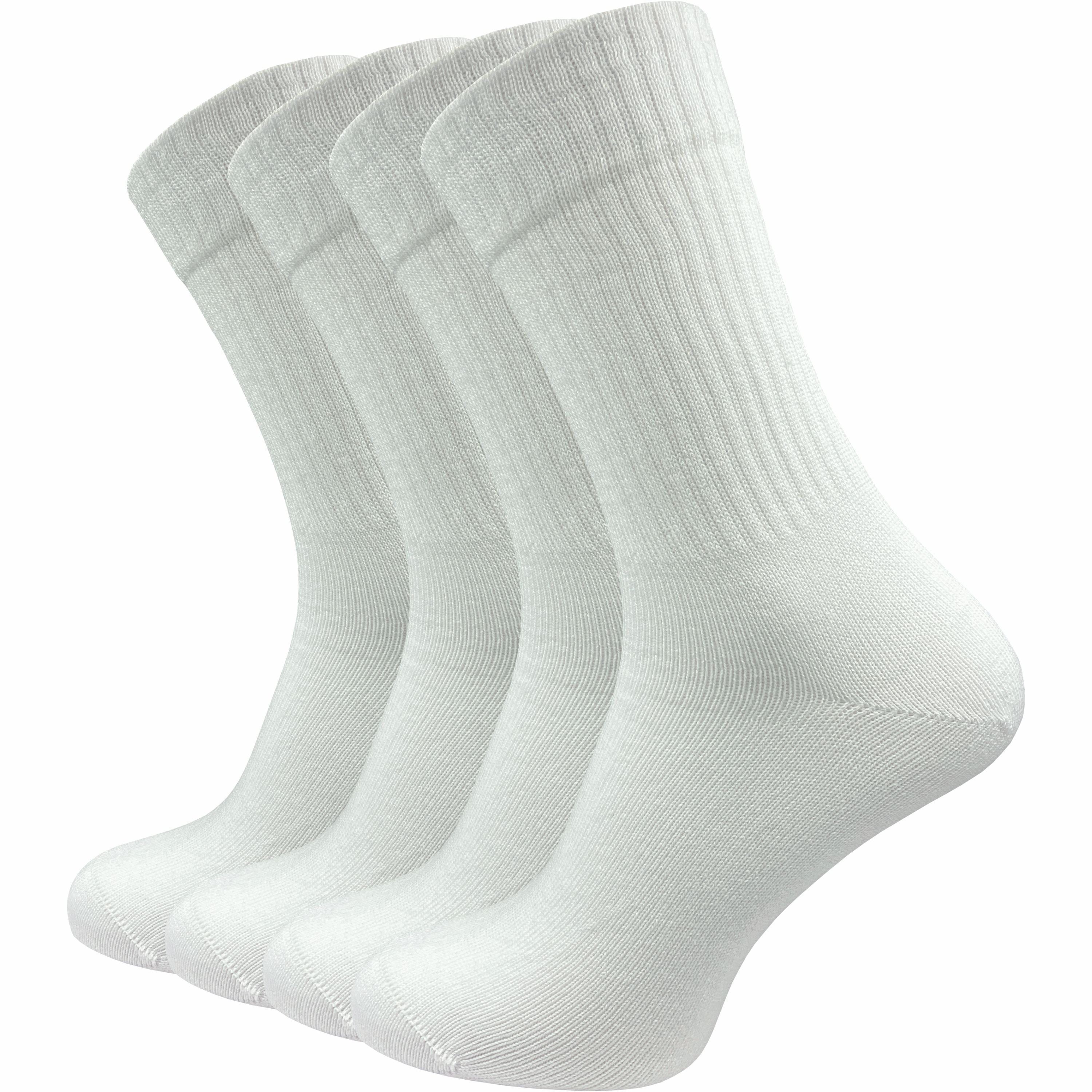 Tennis Socks In Best Quality & (4 Pairs) | Retro Style With Stripes Or Solid | Men's
