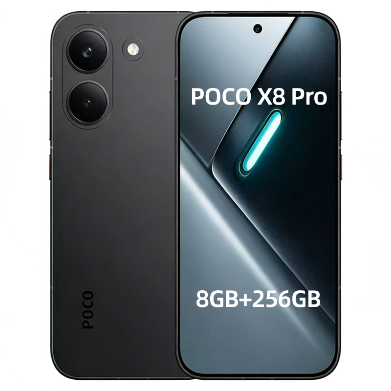 Xiaomi Poco X8 Pro Smartphone, 8gb+256gb, 8500-ultra, 6.59" Amoled Display, 50mp Main Camera, 6500mah (typ) Battery, Charger Not Included 2511fpc34g