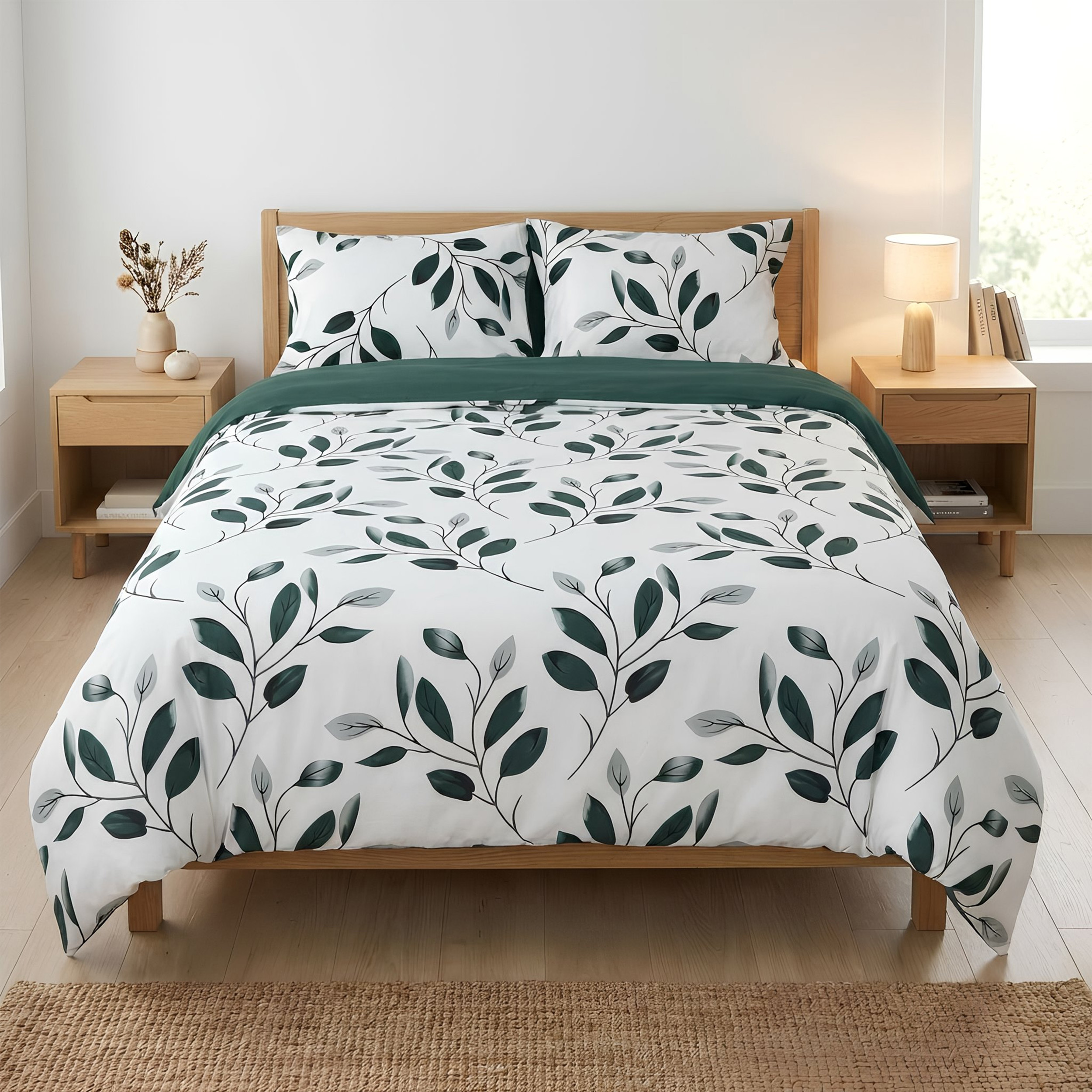 TEMU H HANSEL HOME Juego de Nórdica Microfibra Transpirable – Set de Ropa de Cama con de Edredón y Fundas de Almohada – Conjunto 2/3 Piezas para
