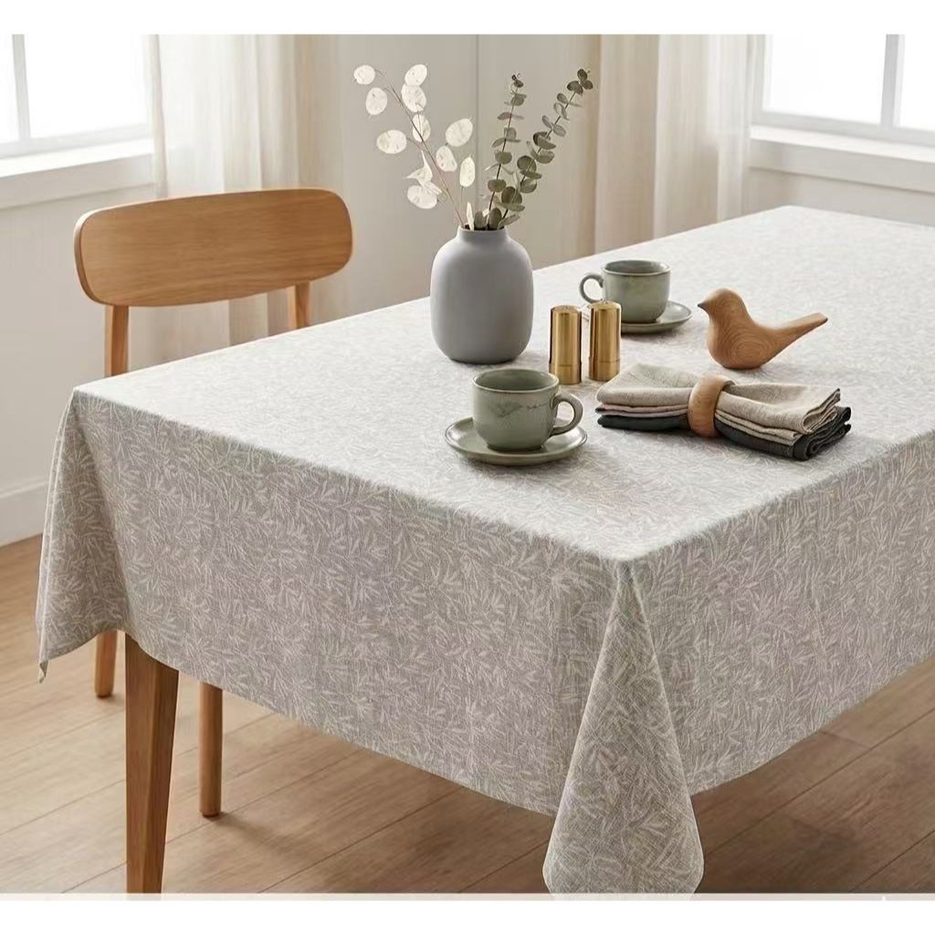 TEMU Mantel de mesa de 100% Poliéster en color con Diseño hoja. Estilo Nórdico. Ideal para camping, comedor, cocina.