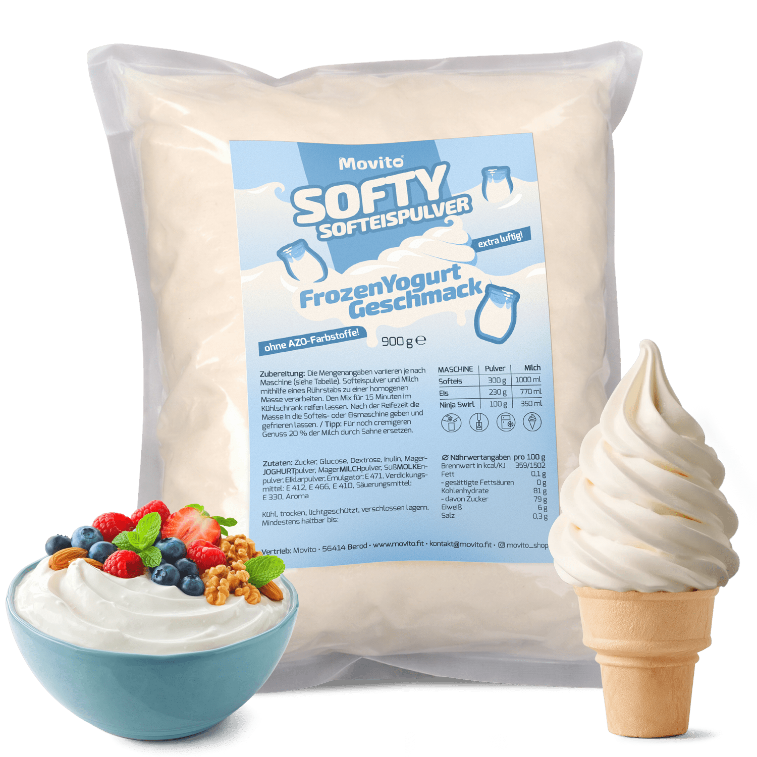 Softy Soft Ice Powder Frozen Yogurt