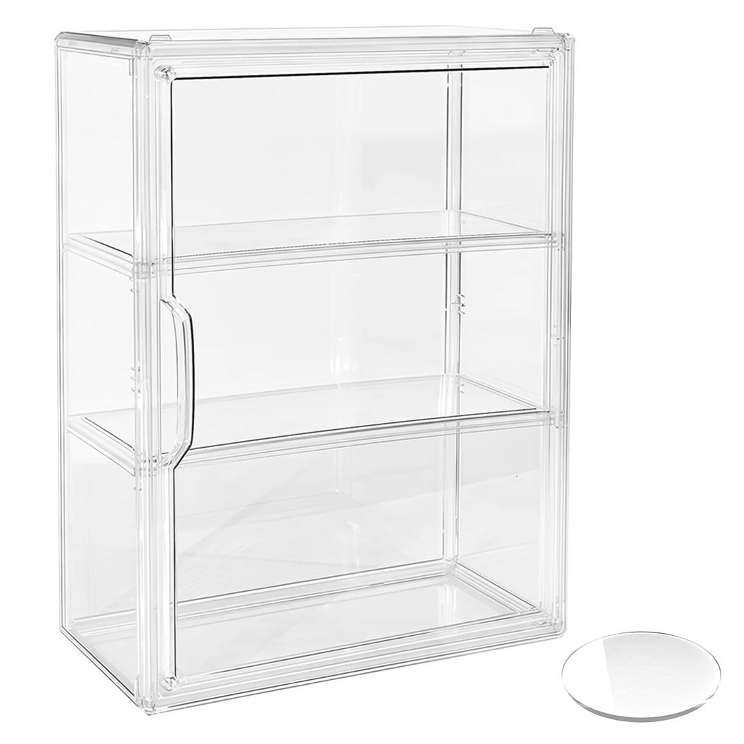 TEMU Display Cabinet, 36*27*14cm Portable Doll Box, And Collectible Storage Case, Suitable For Desktop, Bedroom, Living Room