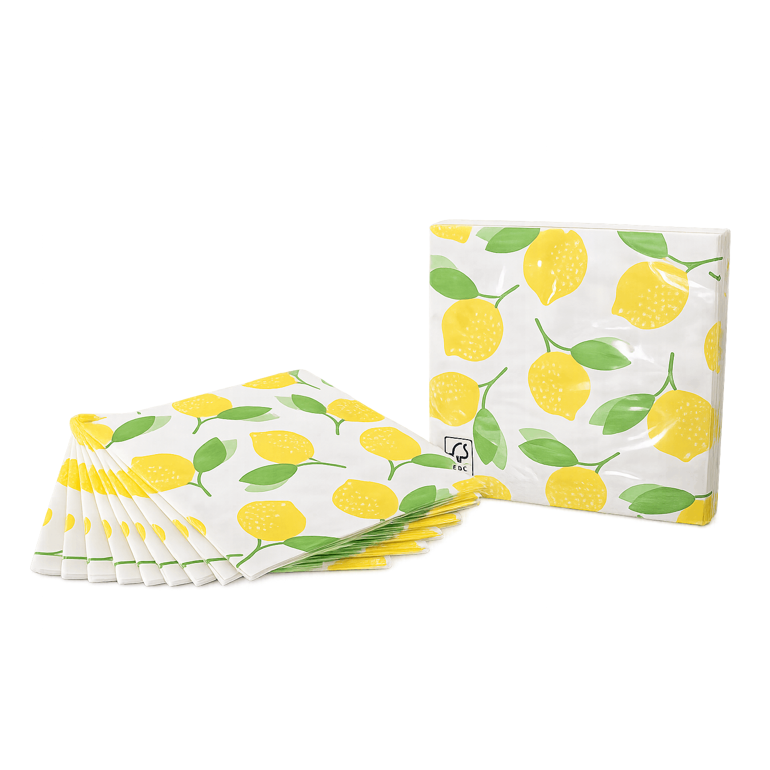 TEMU 20 Servilletas de Papel 3 Capas 33x33cm Diseño Limones Partygram – Servilletas Decoradas para Mesa y Celebraciones
