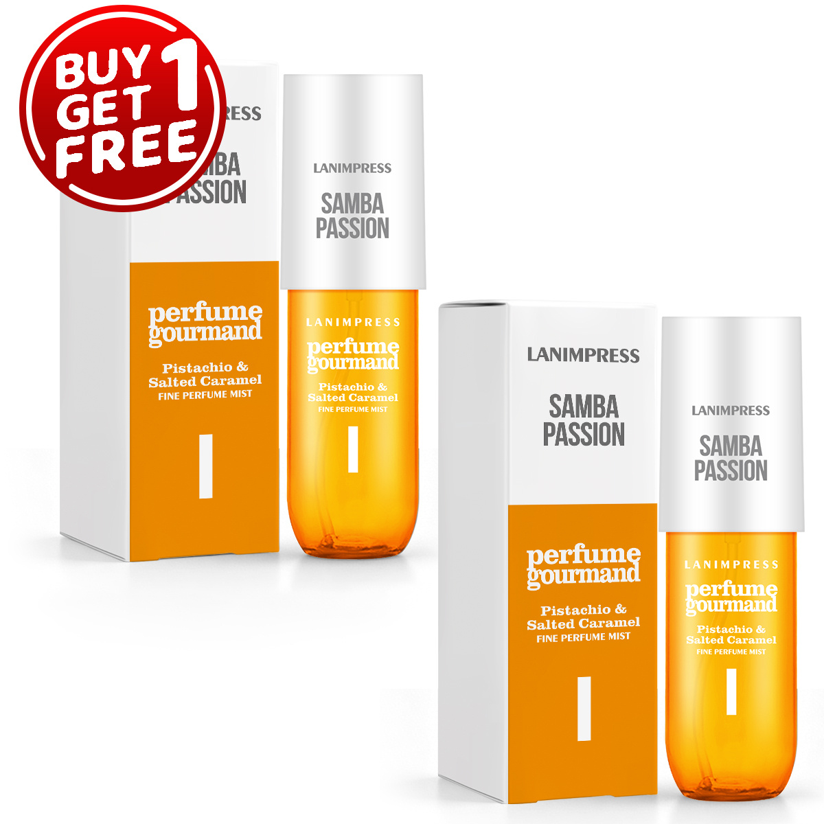 2pcs *3.0fl.oz New Look Passion Body & Perfume Mist With Gourmand Notes Perfect For Halloween Christmas Gift Or Casual Attire For Size Long Lasting Perfume Spray Dating Fragrance
