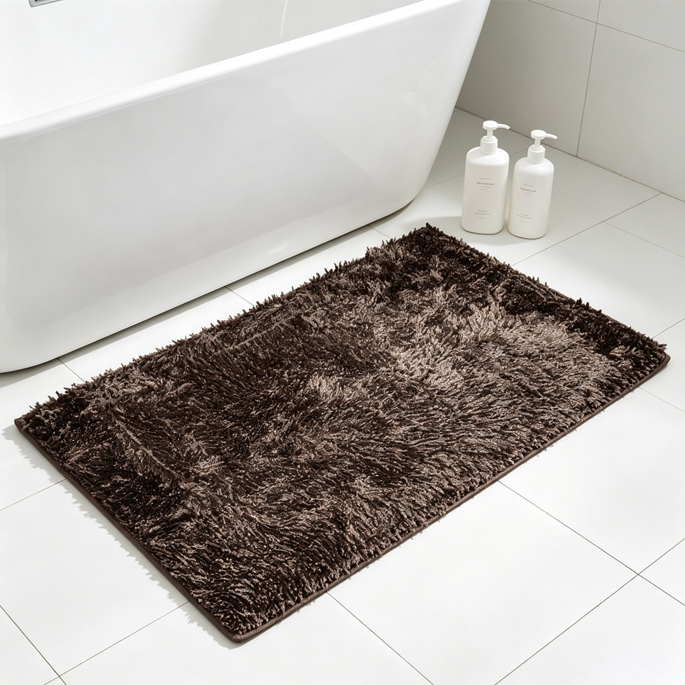 TEMU Alfombra de Baño Chenilla 50x80cm ,Tapete Antideslizante y Absorbente
