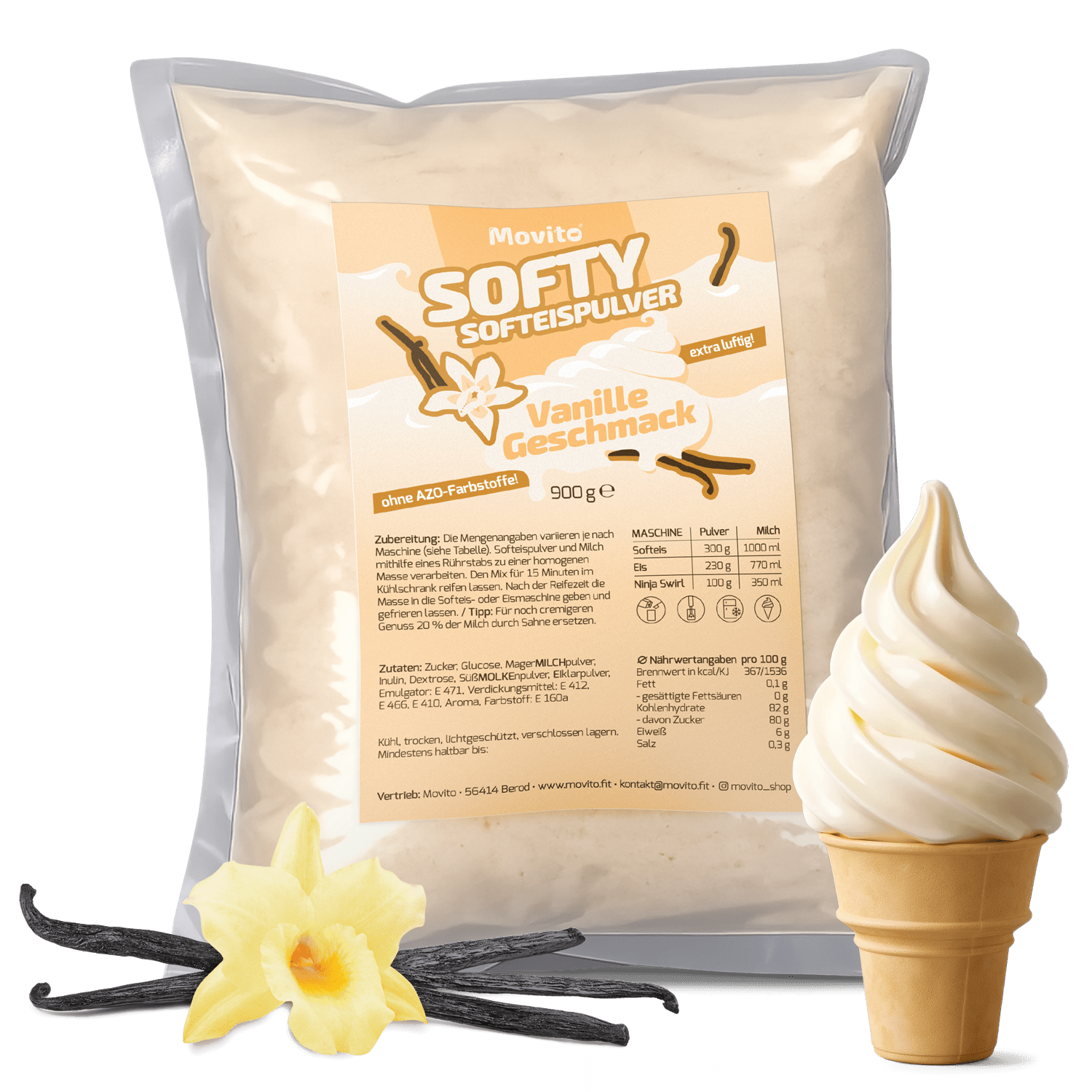 Softy Vanilla Soft Ice Powder
