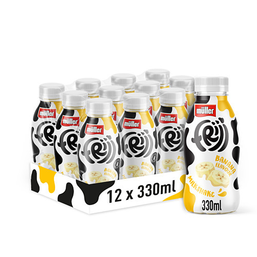 TEMU Muller Frijj Banana Milkshake Pack Of 12x330ml