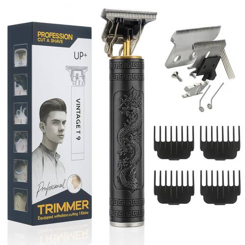 cordless t9 hair clipper for men usb rechargeable hair trimmer with 4 guide combs electric haircut