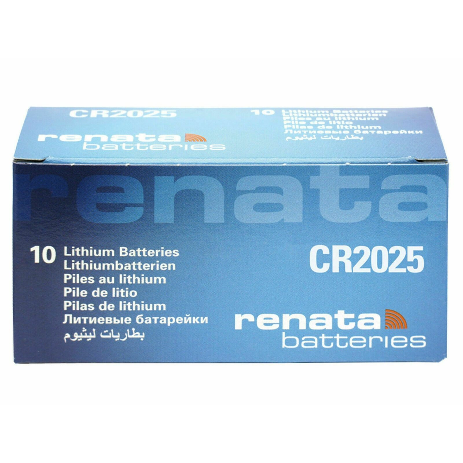 TEMU CR2025 pile renata lot de 10 pile Technologie Lithium 163 mAh