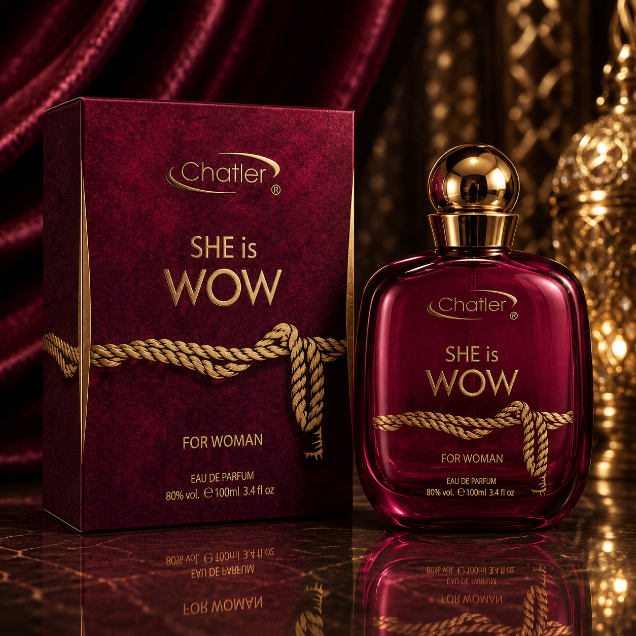 Image of Everlyx - Chatler Wow Eau De Parfum 100ml, And Elegant Feminine Fragrance With Sweet Floral Notes And A Warm Base
