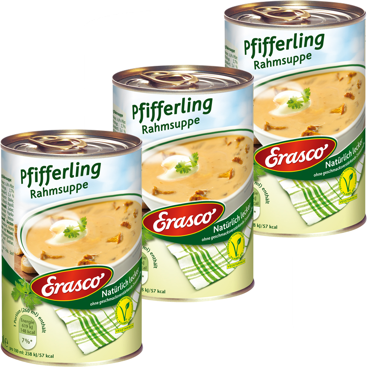 Wiped Boletus Mushroom Cream Soup With Cream Of Course Delicious 390ml 3-pack