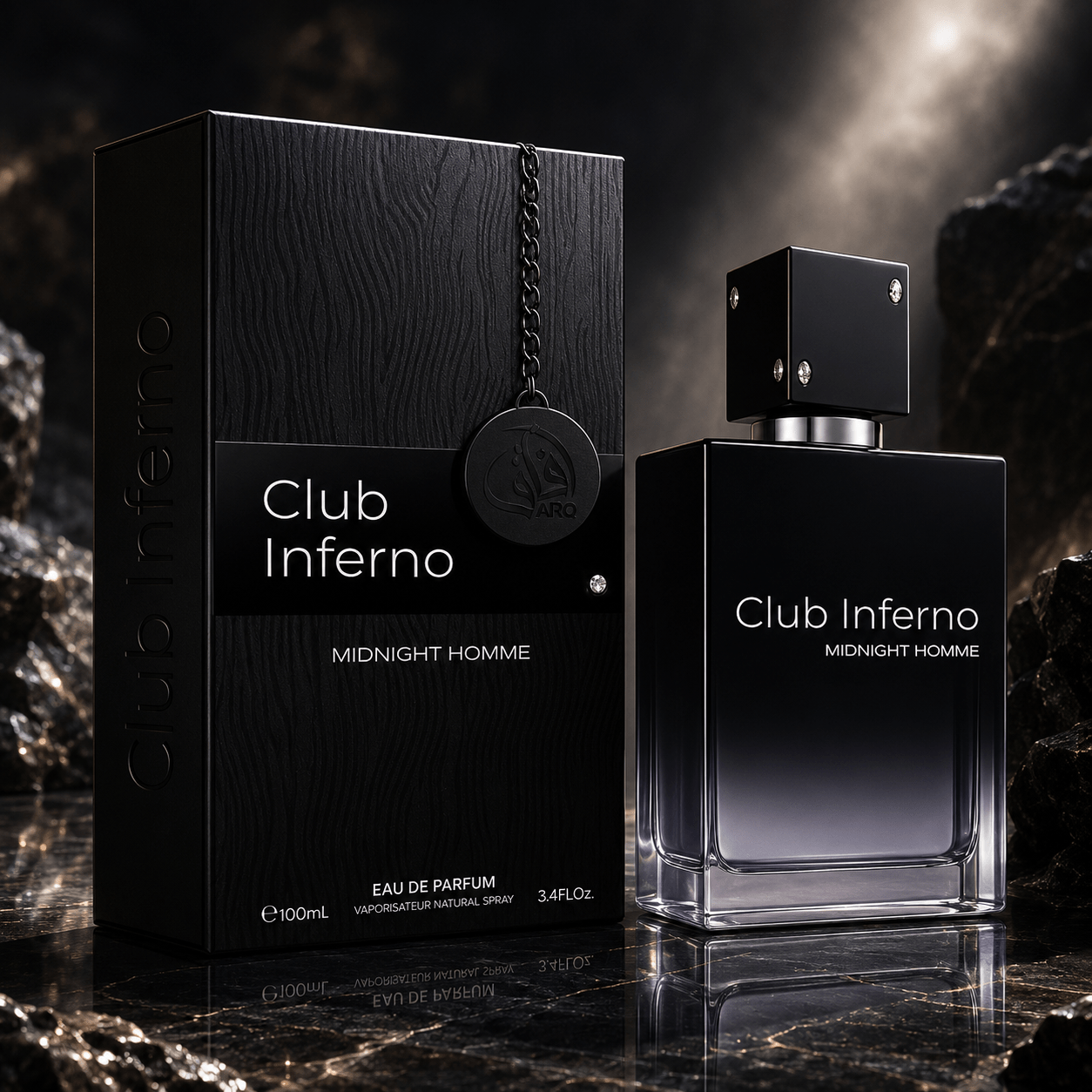 TEMU Everlyx - Club Inferno Homme eau de parfum 100ml masculina amaderada con notas especiadas y profundo elegante