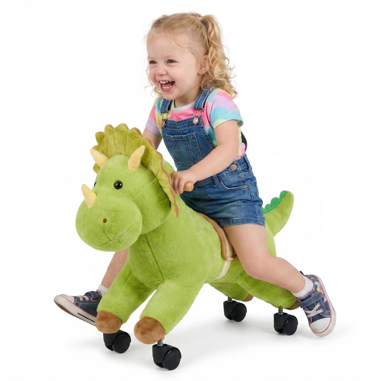 Image of Ride , Riding Dinosaur Toys For Kids, Features Lifelike Dinosaur , No Battery Required, 360-degree Flexible Smooth Wheels, Soft Seat, 88 Lbs Capacity For Toddlers Ages 3+