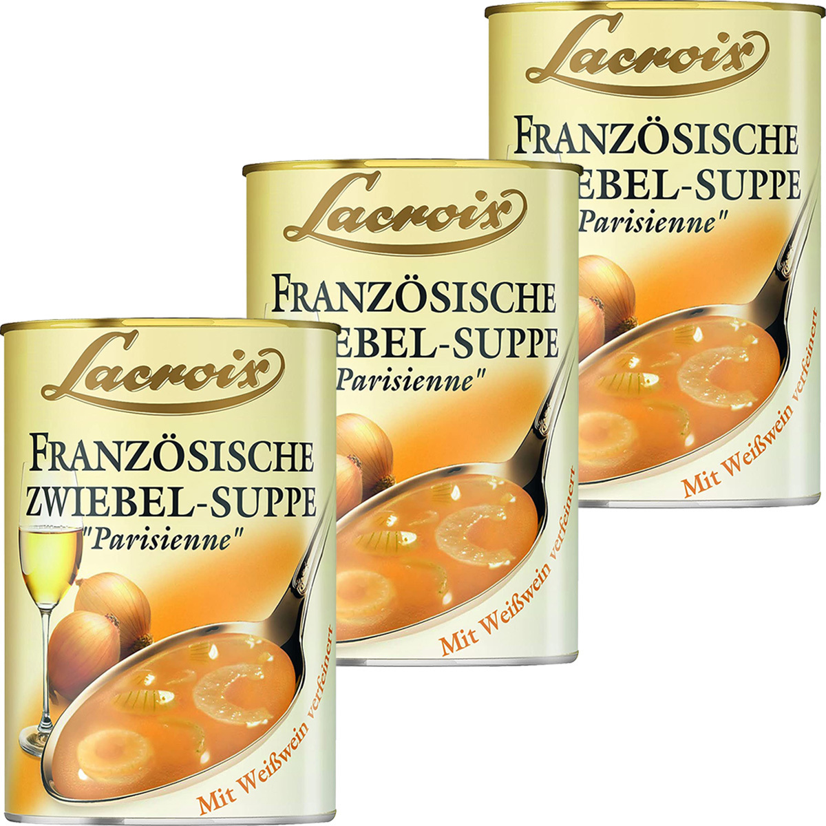 Lacroix French Onion Soup Rich With White Wine 400ml 3-pack