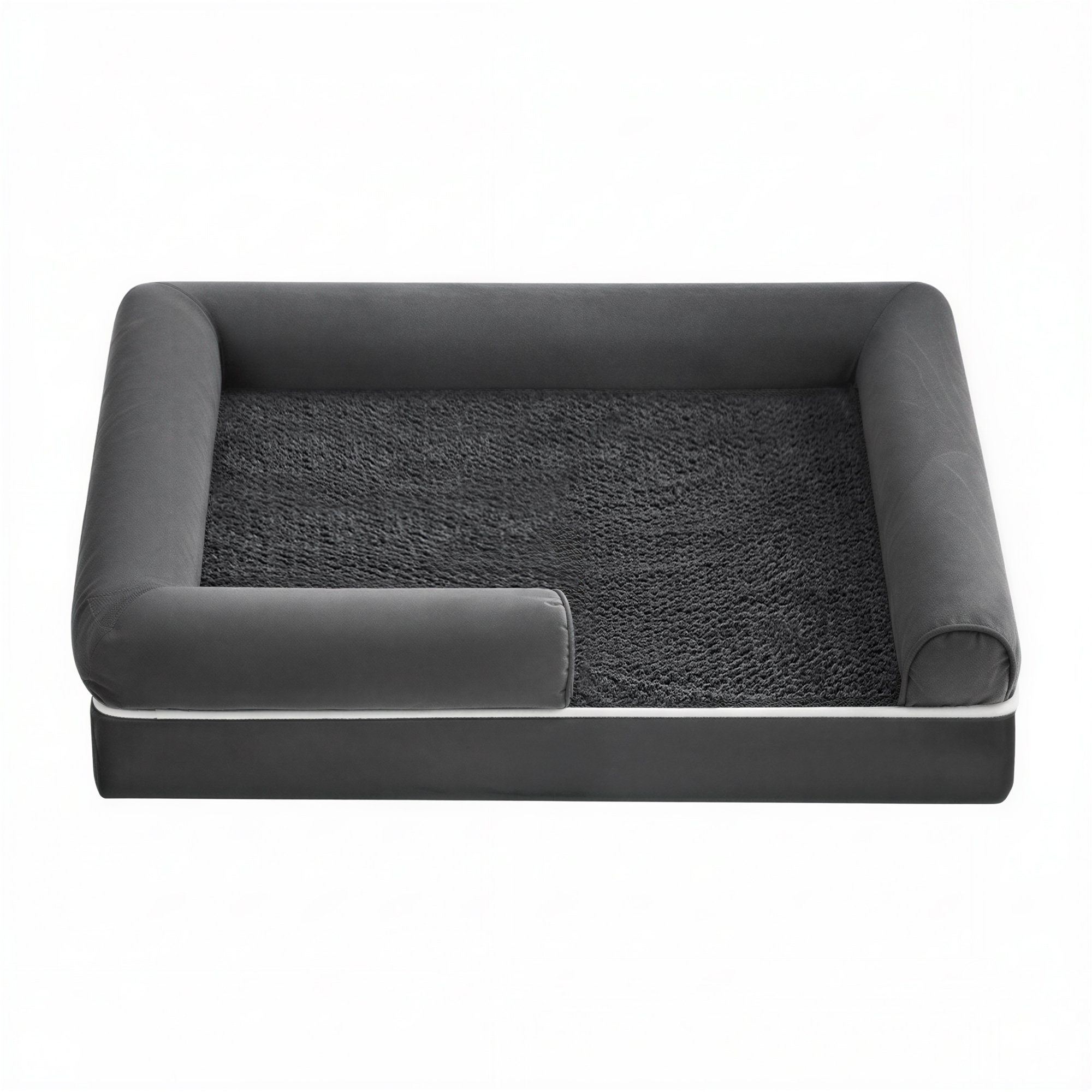 TEMU Cama ortopédica para perros, cojín para perros, bordes elevados, extraíble y lavable, antideslizante