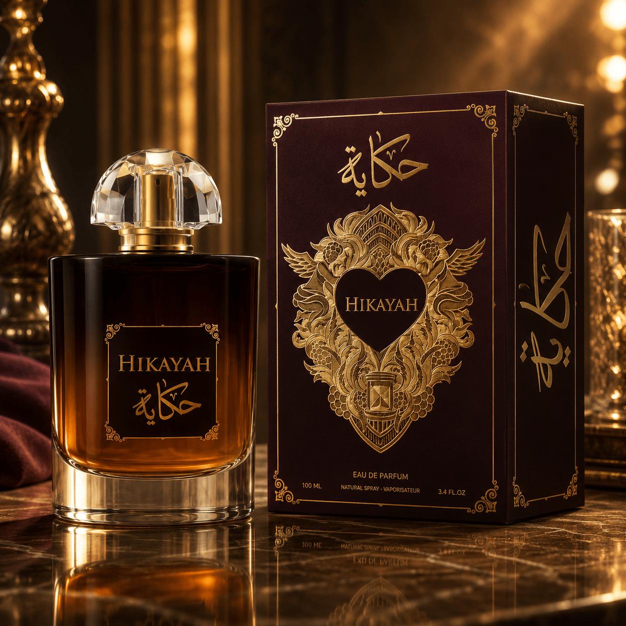 TEMU Everlyx - eau de parfum 100ml oriental con notas cálidas y dulces sobre amaderado elegante y envolvente