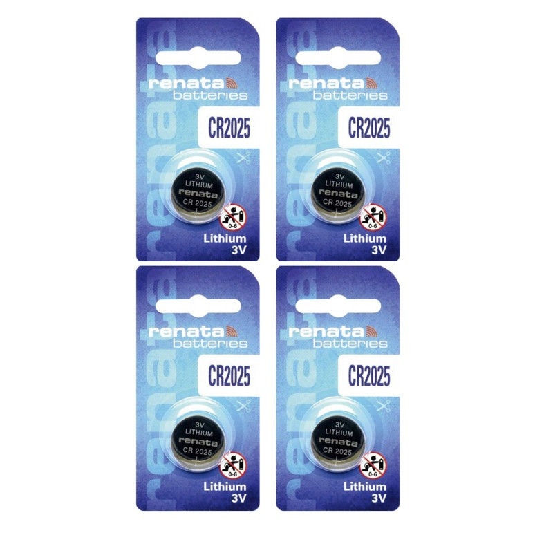 TEMU CR2025 pile renata lot de 4 pile Technologie Lithium 163 mAh