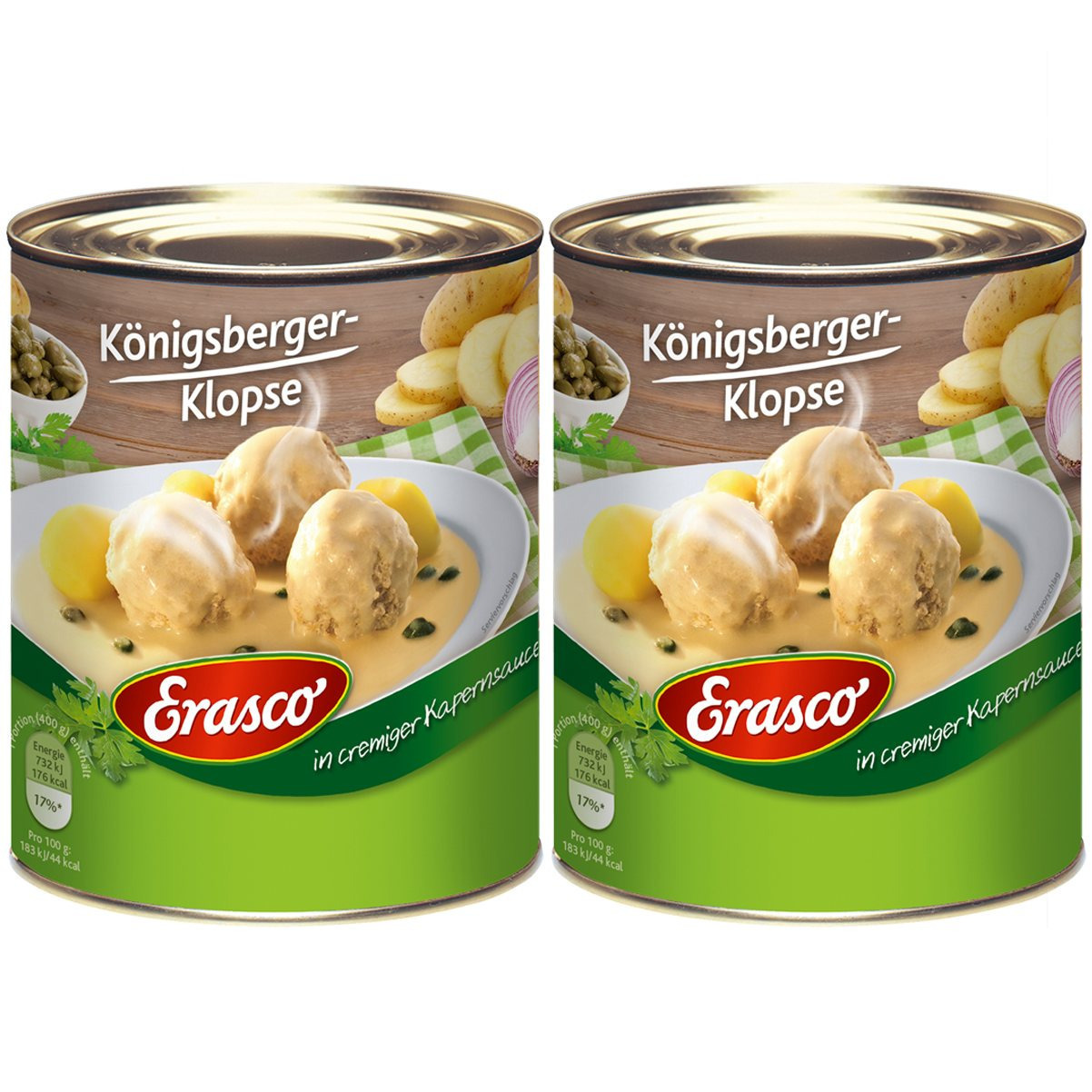 Königsberger Meatballs In Caper Sauce, Spicy And Creamy, 800g, 2-pack