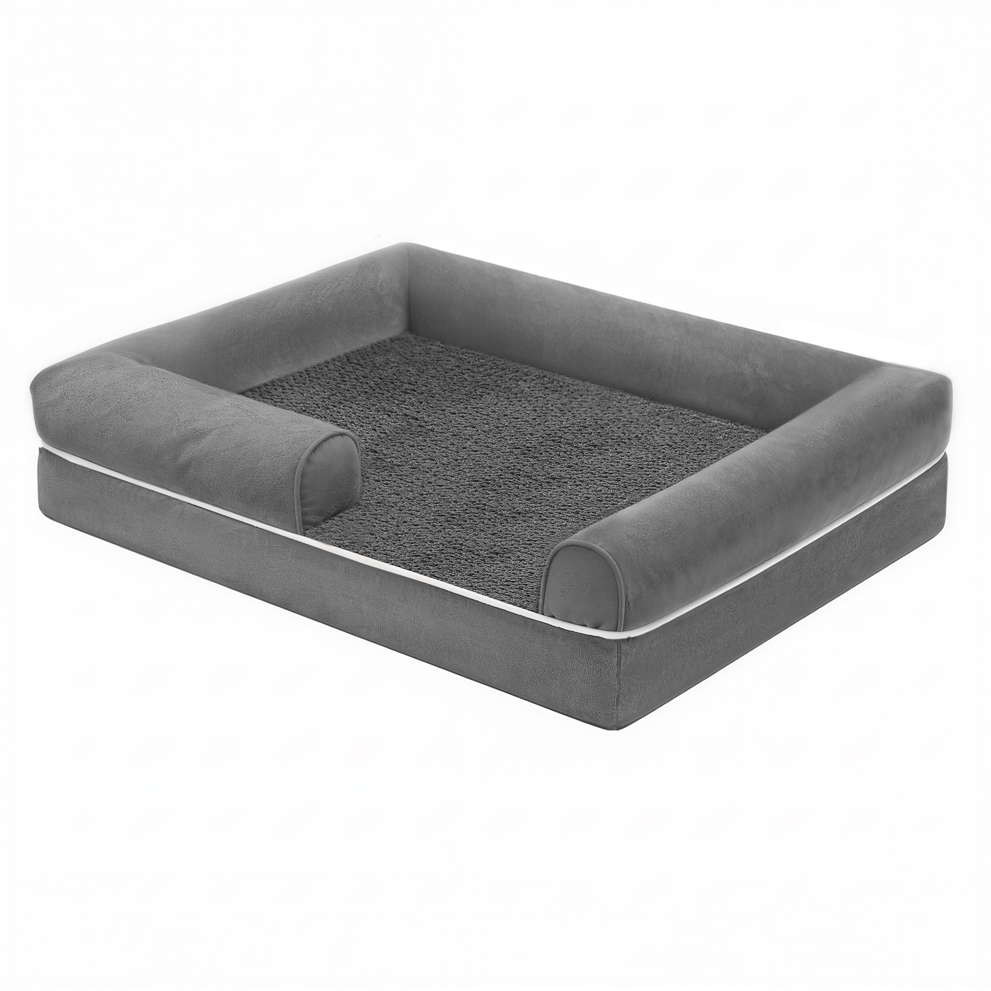TEMU Cama ortopédica para perros, cojín para perros, bordes elevados, extraíble y lavable, antideslizante