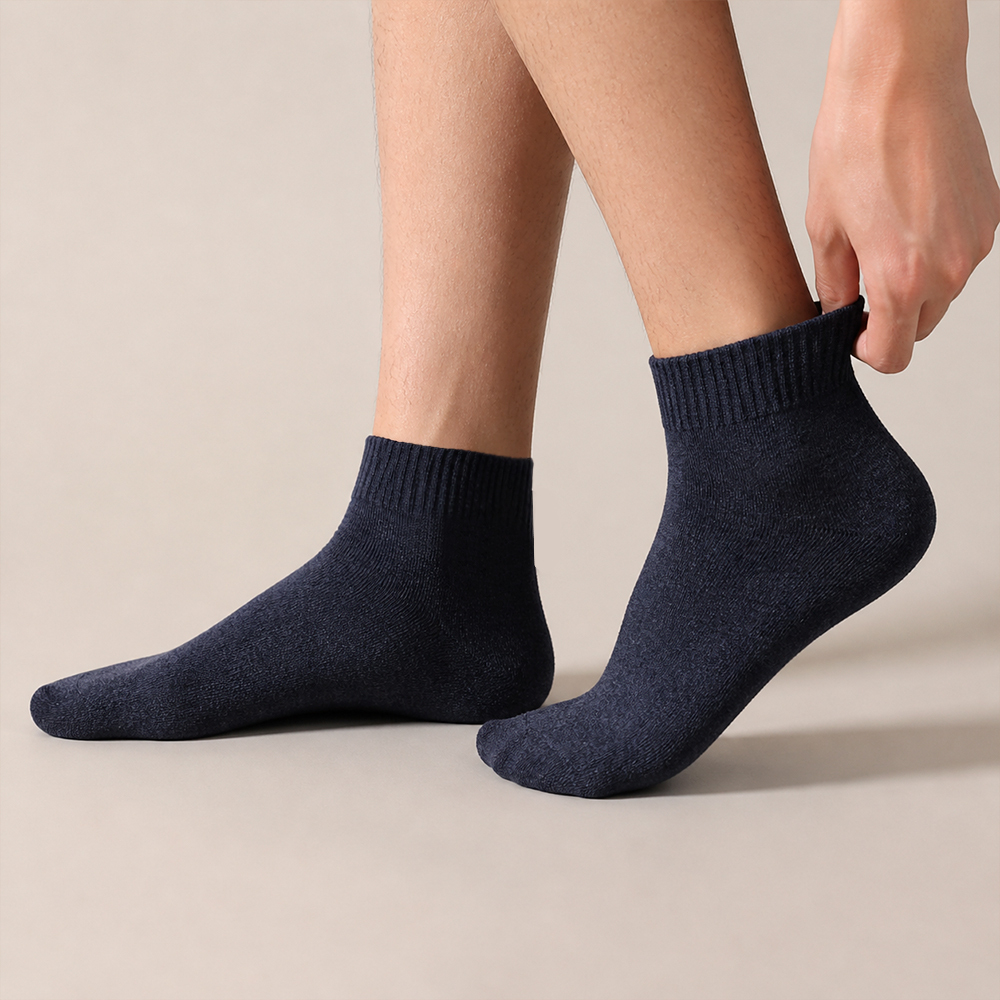 Image of 20 Pairs Breathable Cotton Socks, Random Assorted Colors，comfortable Crew Socks For Daily Wear, Socks In Sizes 37-40 & 41-44, Random Assorted Colors