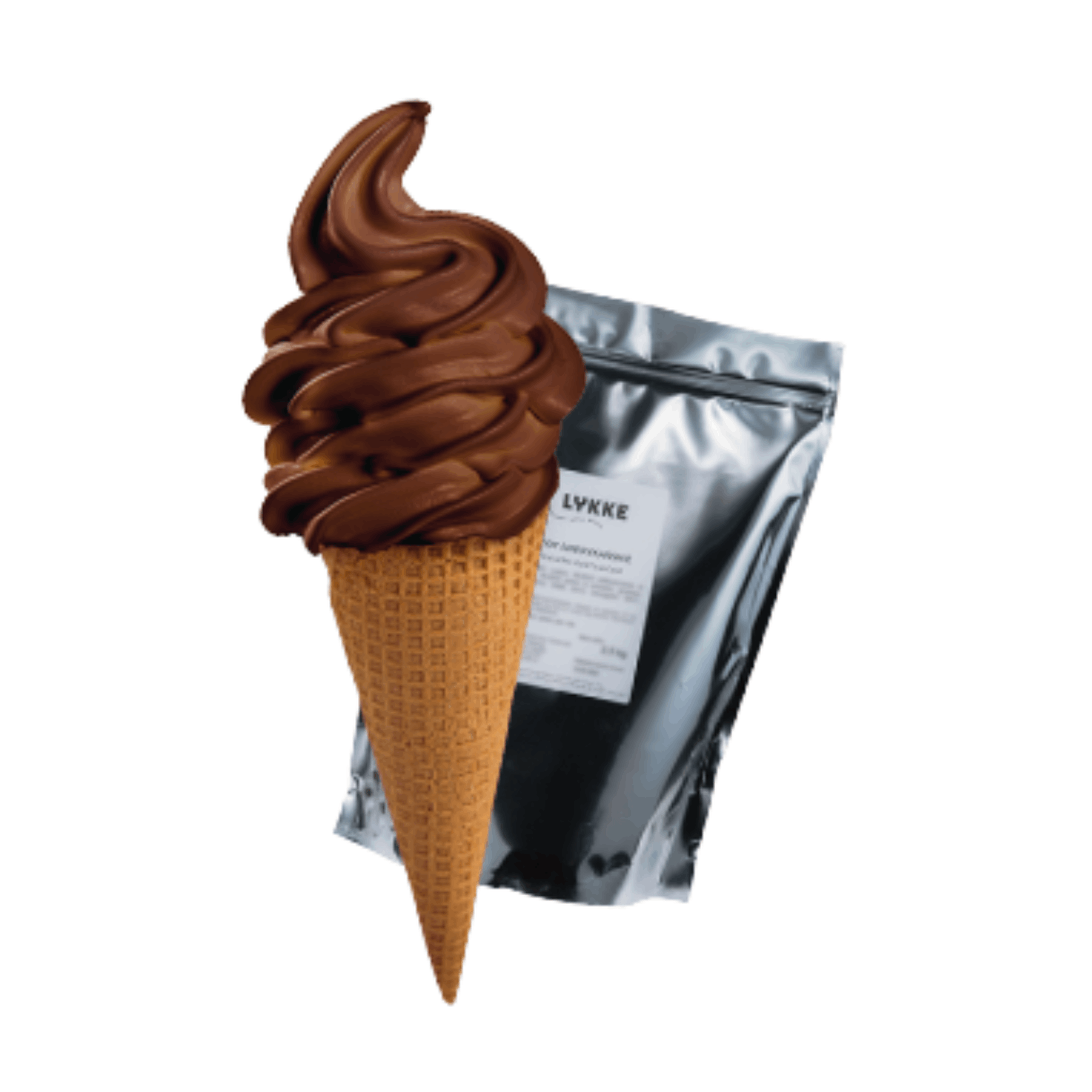 Image of Soft Serve Ice Cream Powder Chocolate 2.5kg | 7-9 Liters Ready Mix | Ice Cream Powder For Soft Serve Machine - Creamy Soft Serve Ice Cream For Home & Catering - Chocolate Flavored Ice Cream Powder