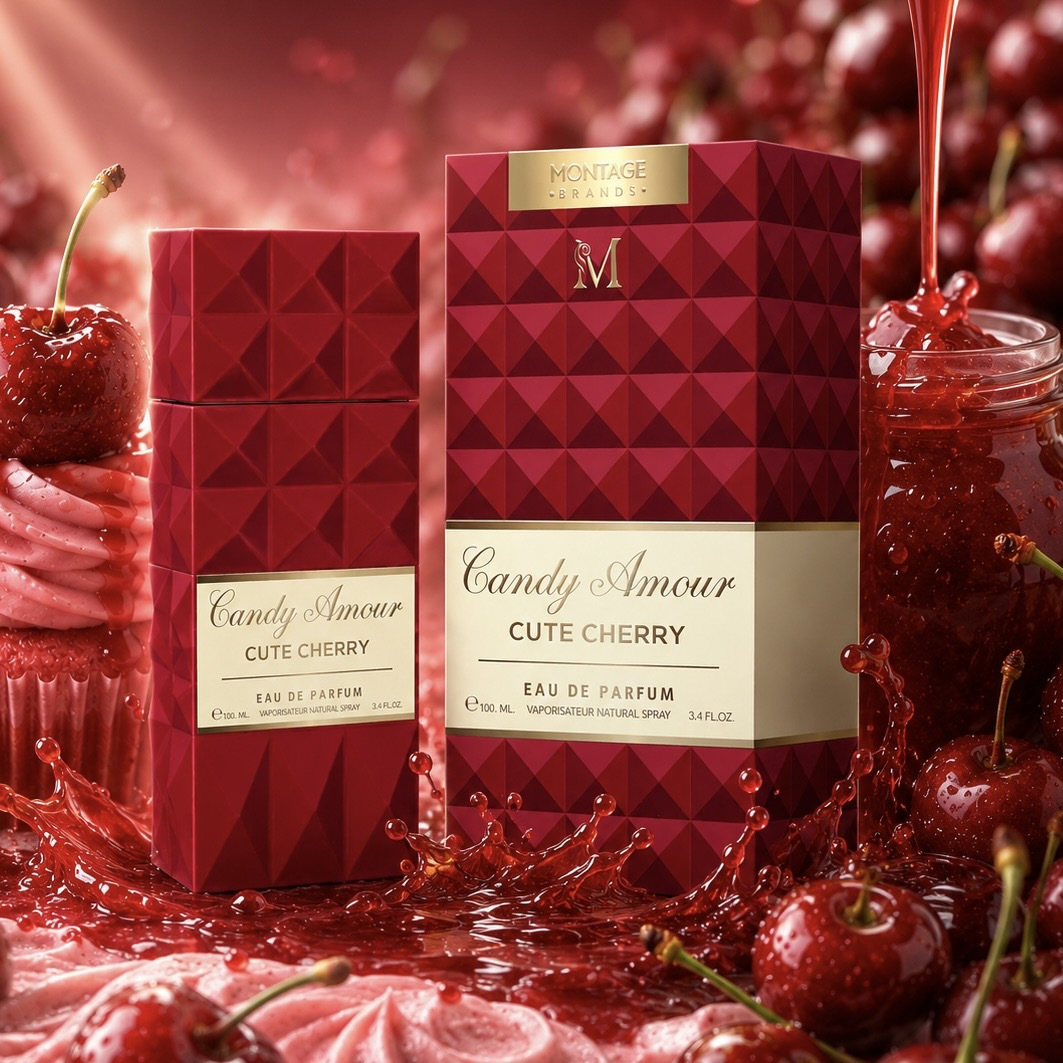 Candy "cute Cherry" Eau De Parfum 100ml For Women – A Gourmand And Fruity Fragrance With Notes Of Tangy Cherry, Vanilla, And Almond – Ideal For A Touch Of Everyday Or Romantic Evenings – With A