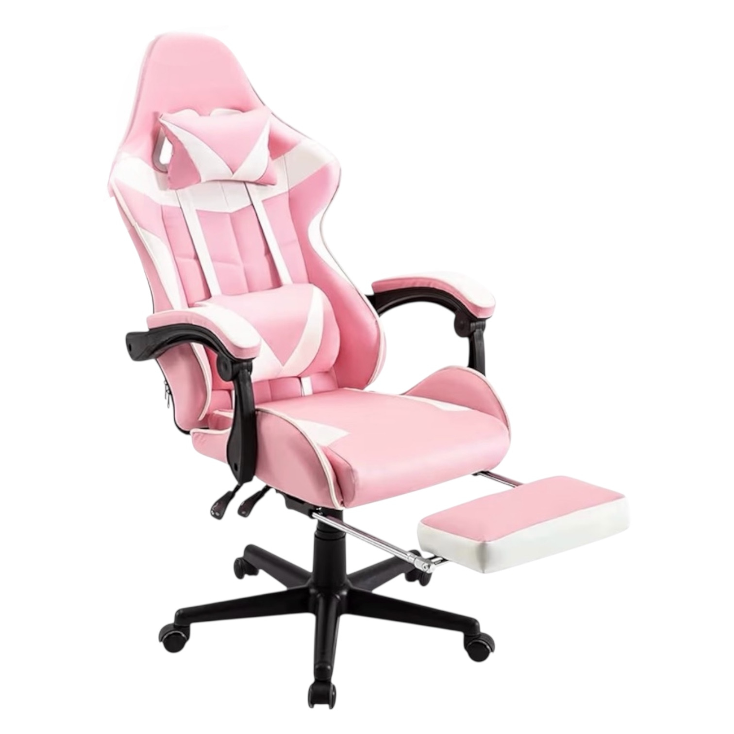 TEMU Silla Gaming para Escritorio, Oficina y Juegos Online . Silla Ajustable para Gaming ergonmica, de piel sintética.Silla racing de gaming