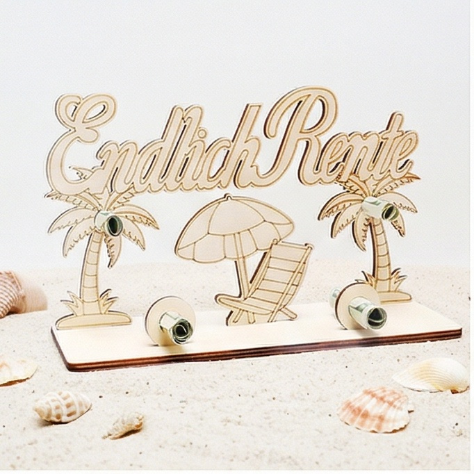 Wooden Desk Ornament For Retirement, A Decorative Accessory For The Office—party Accessory Set