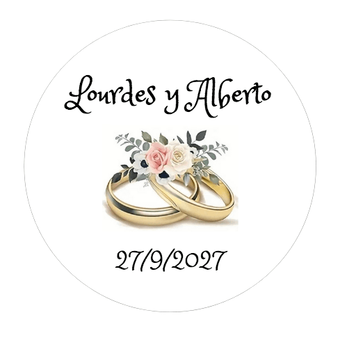 TEMU 40 Pegatinas personalizadas para y aniversarios - Pegatinas de 4,5 cm adhesivas - pegatinas de boda personalizadas