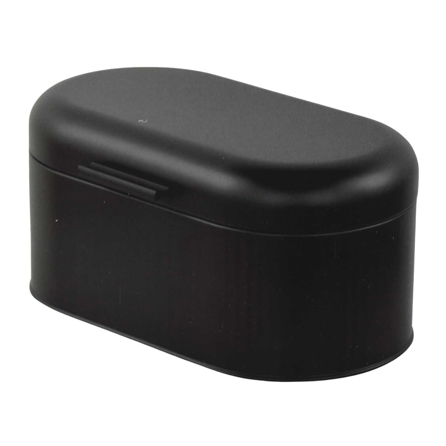 Bread Box With Lid, Metal Bread Container, Oval Storage Box